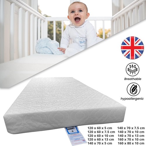 Baby cot bed - cot, quilted