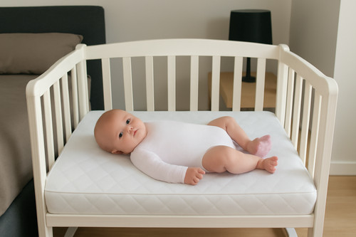 Baby cot bed - baby, mattress