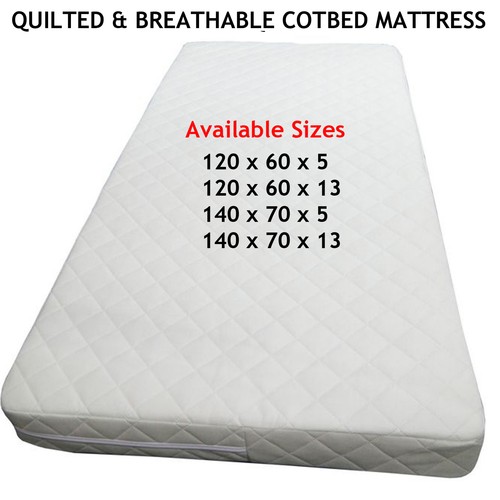 Baby toddler quilted cot - quilted,