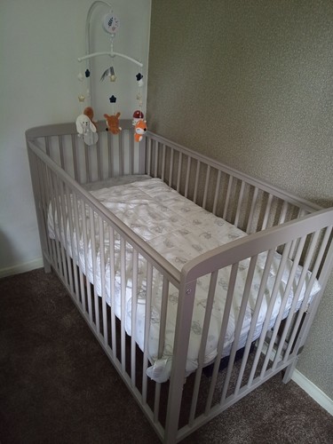 Baby cot bed with mattress - baby,